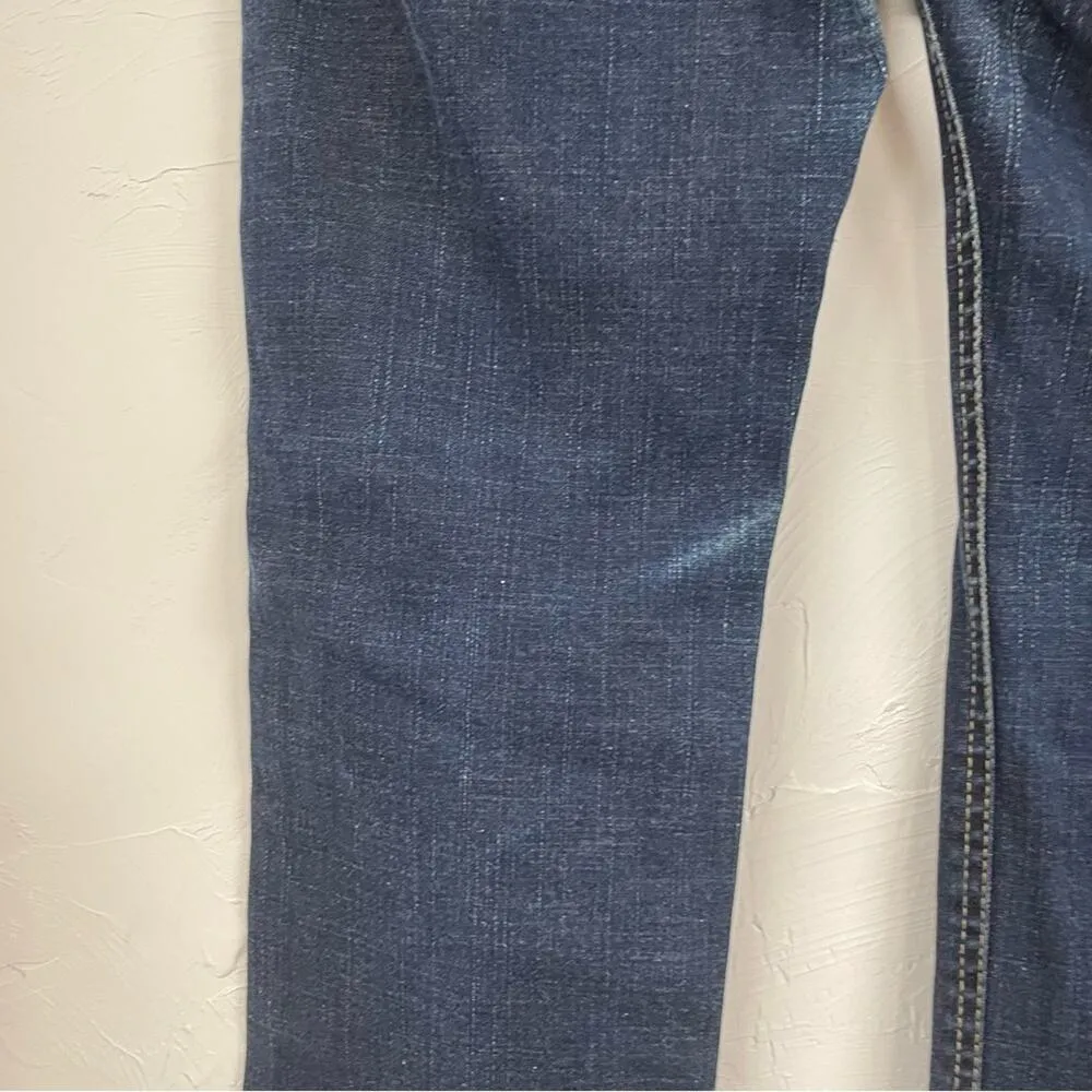 Authentic Denim Dark Wash Straight Leg Jeans Womens 10P Blue Denim Fall Casual - Image 9