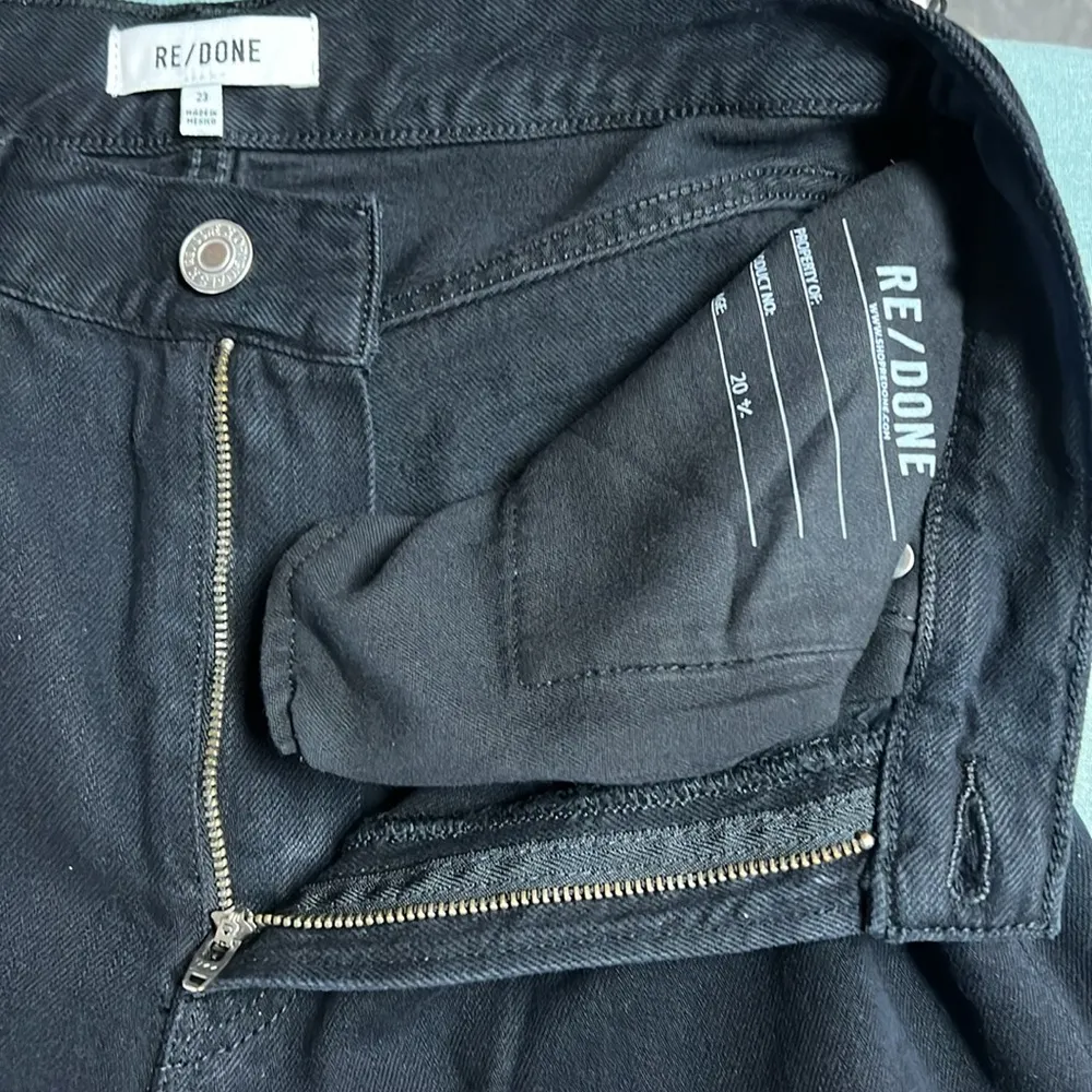 RE/DONE Low Rider Loose Jeans in Black Flow - Image 7