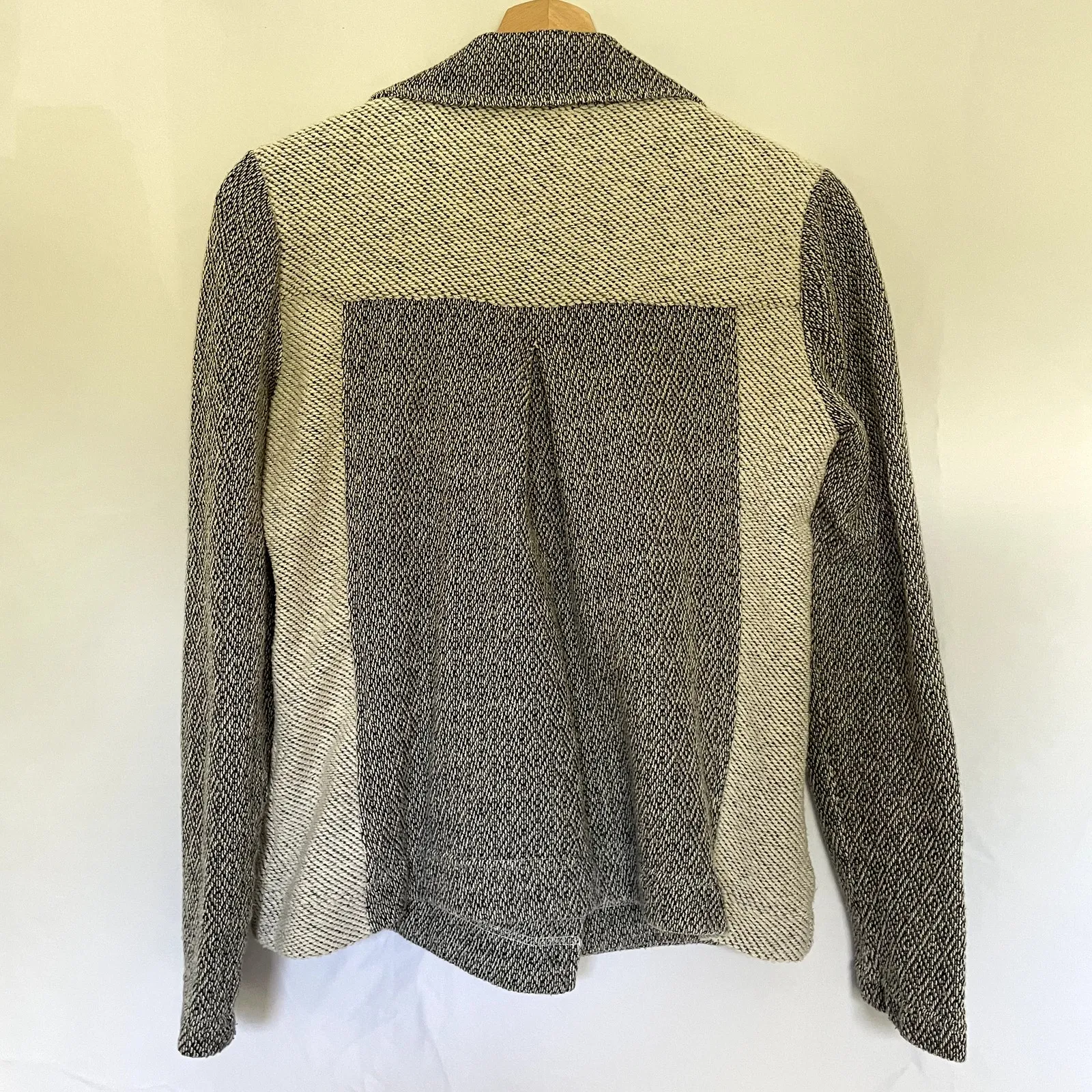 Anthropologie Saturday Sunday knit colorblock gray women's size small blazer - Image 8