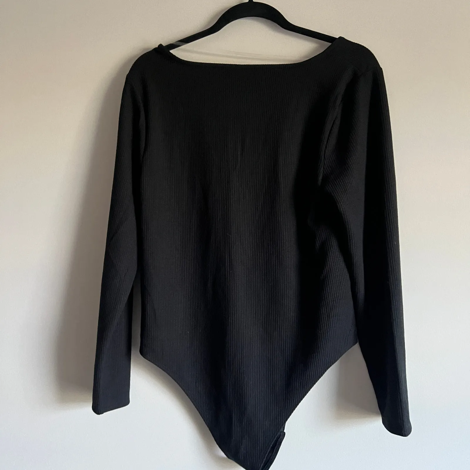A New Day Women's Plus Size Black Slim Fit Long Sleeve Bodysuit - Size XXL - NWT - Image 5