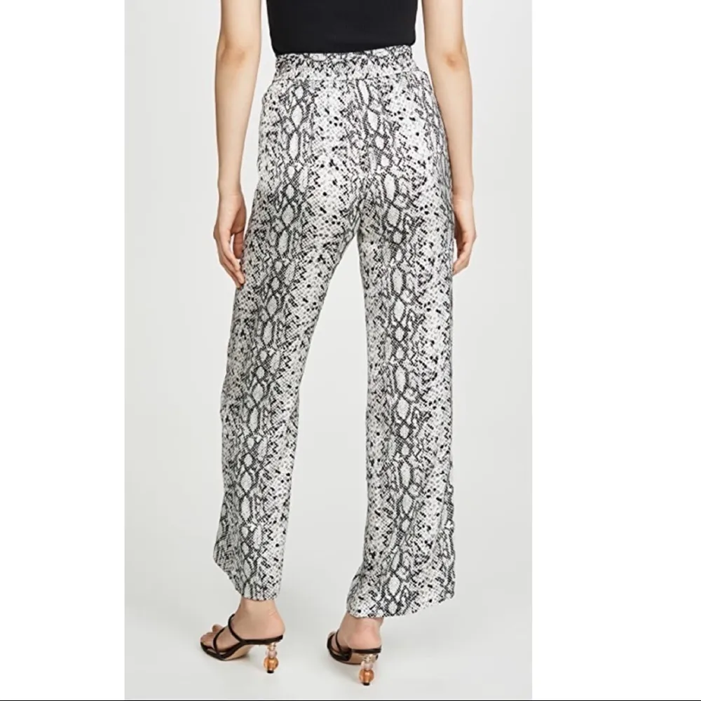 GOOD AMERICAN Snake Print Wide Leg Pants Sz M - Image 3