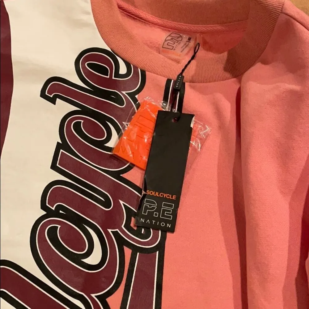 Soulcycle x P.E. Nation Half Run sweatshirt M NWT - Image 7
