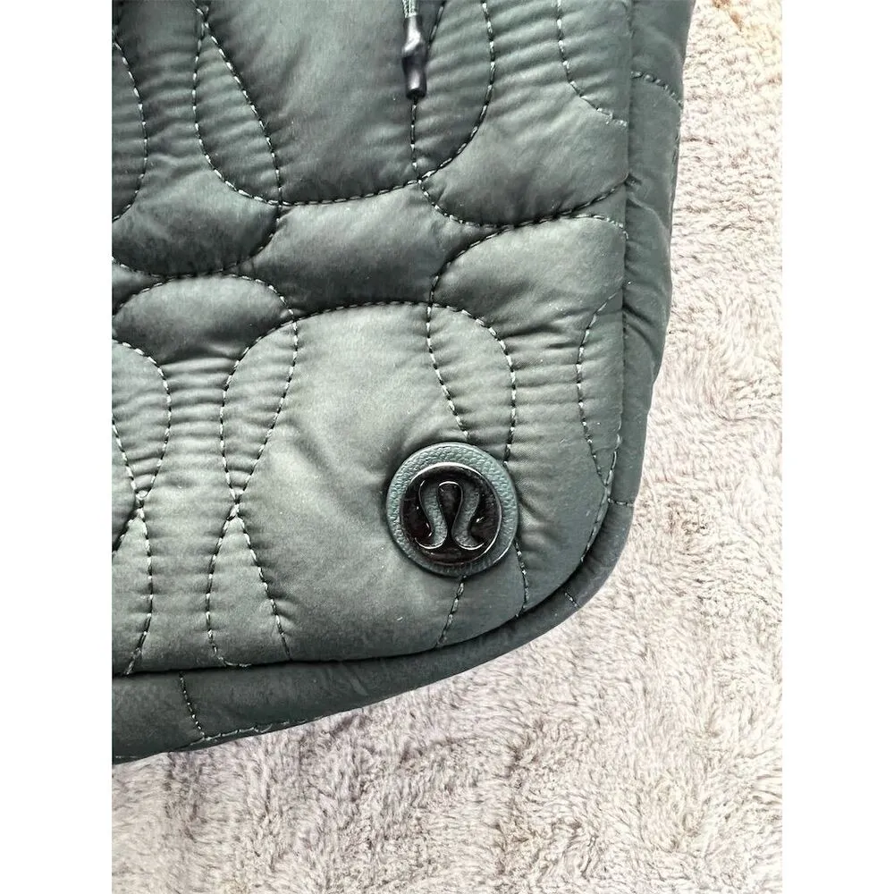 Lululemon Quilted Embrace Crossbody Bag Dark Green Unisex Casual - Image 4