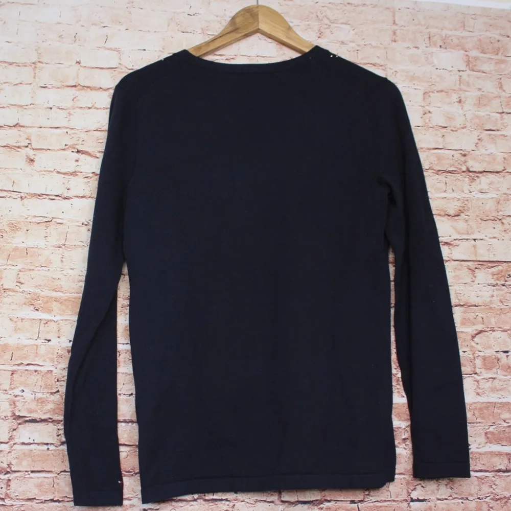 Tommy Hilfiger Navy/Gold Argyle sweater - Image 6