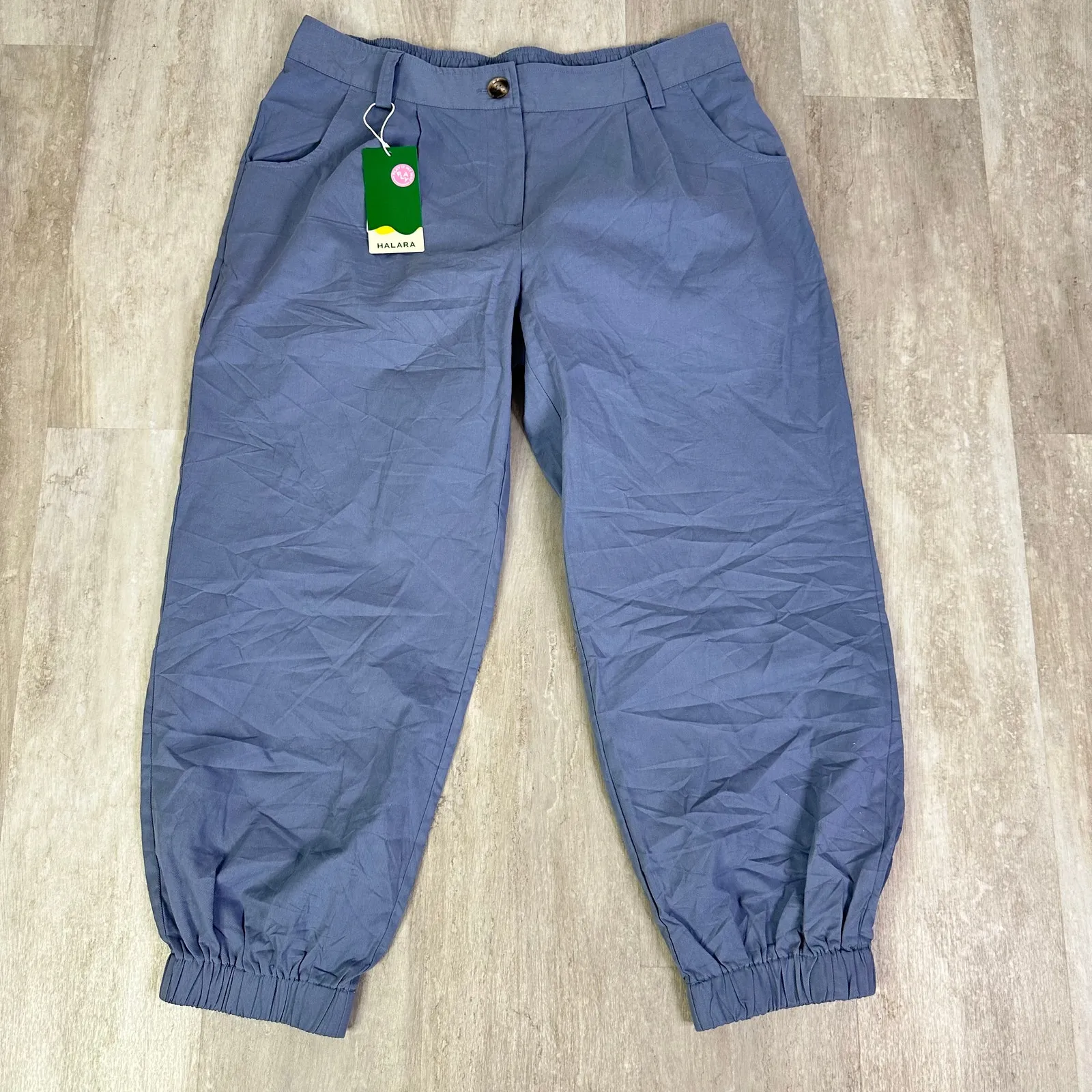 NEW Halara Mid Rise Zipper Pocket Casual Cotton Joggers Size XL - Image 2