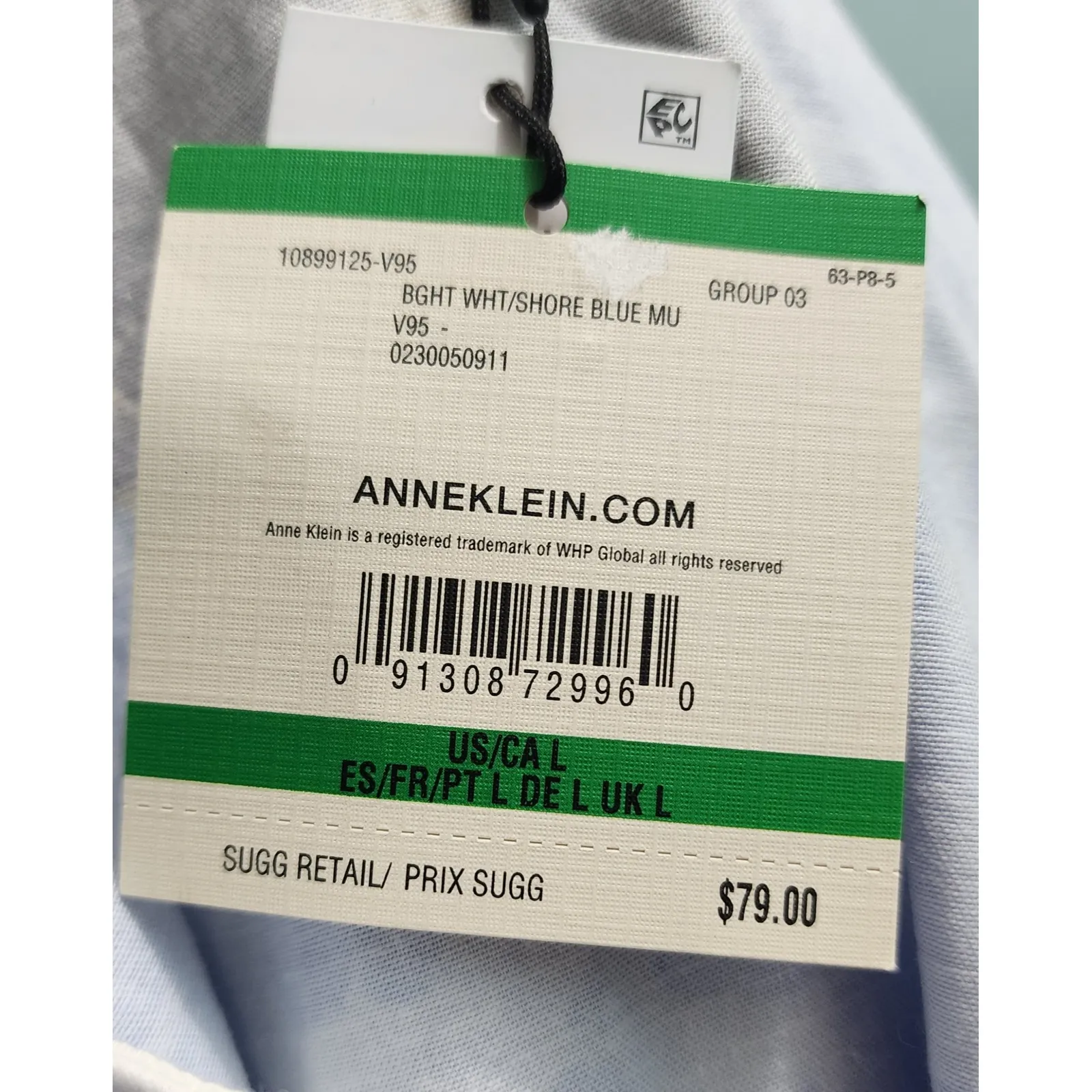 Anne Klein Women's Blue Floral Print V-Neck‎ Short Sleeve Blouse Top - Image 4