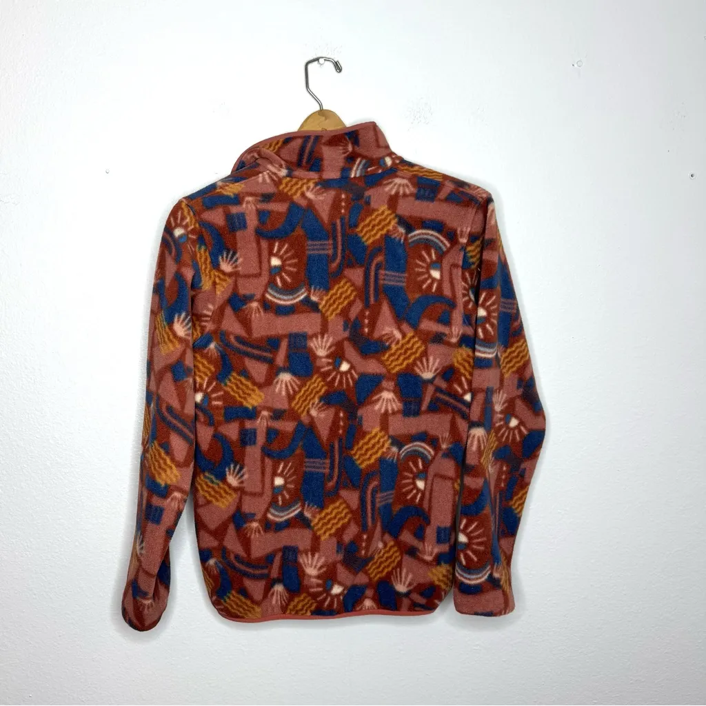 PATAGONIA CANYON BLOCK‎ BIG SISU BROWN Lightweight Synchilla® Snap-T® Pullover - Image 2