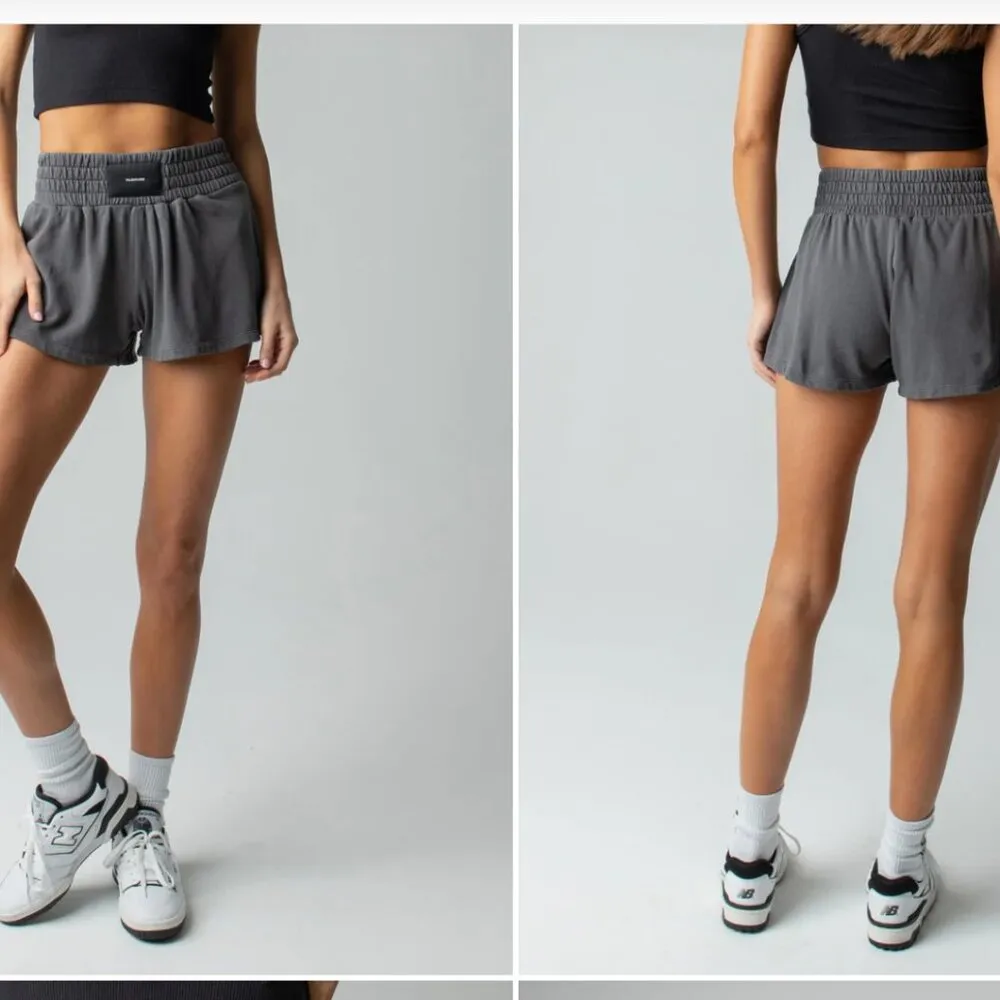 NWT Talentless Cotton Fleece Boxing Shorts Steel Grey Size Large - Image 2