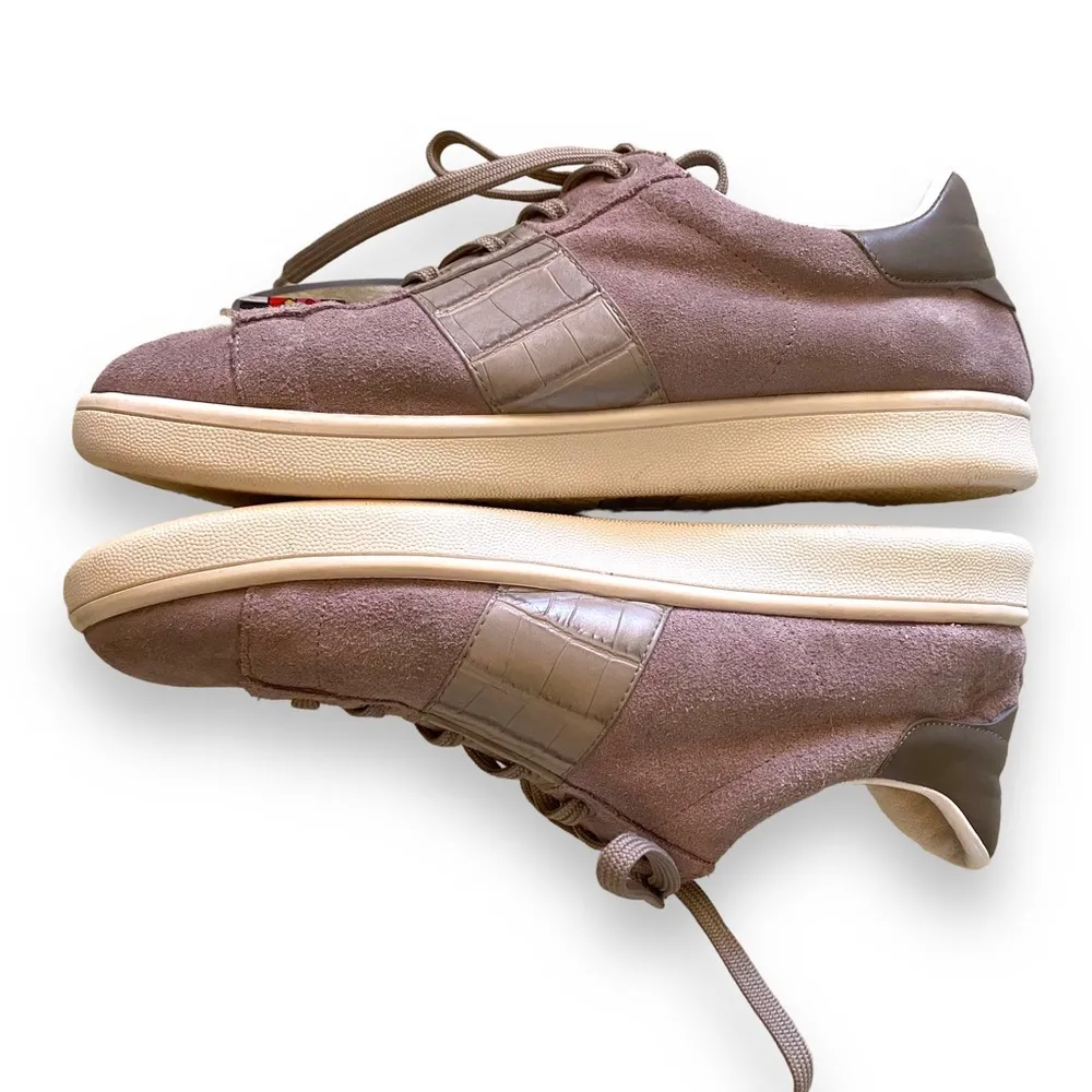 Sam Edelman Marquette Putty Suede Leather Sneakers Size 8 - Image 8