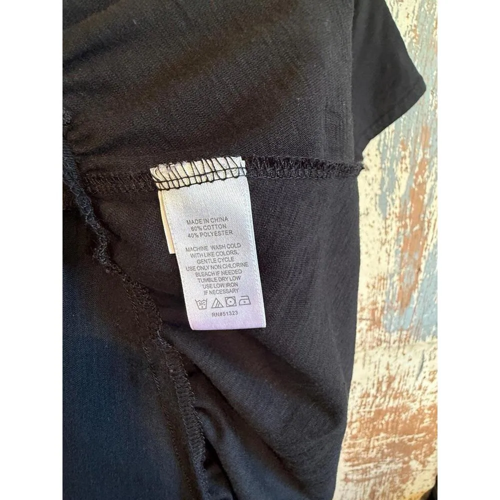 Cece Women’s Dress Black Tiered Ruffle Knit, size Medium - Image 3