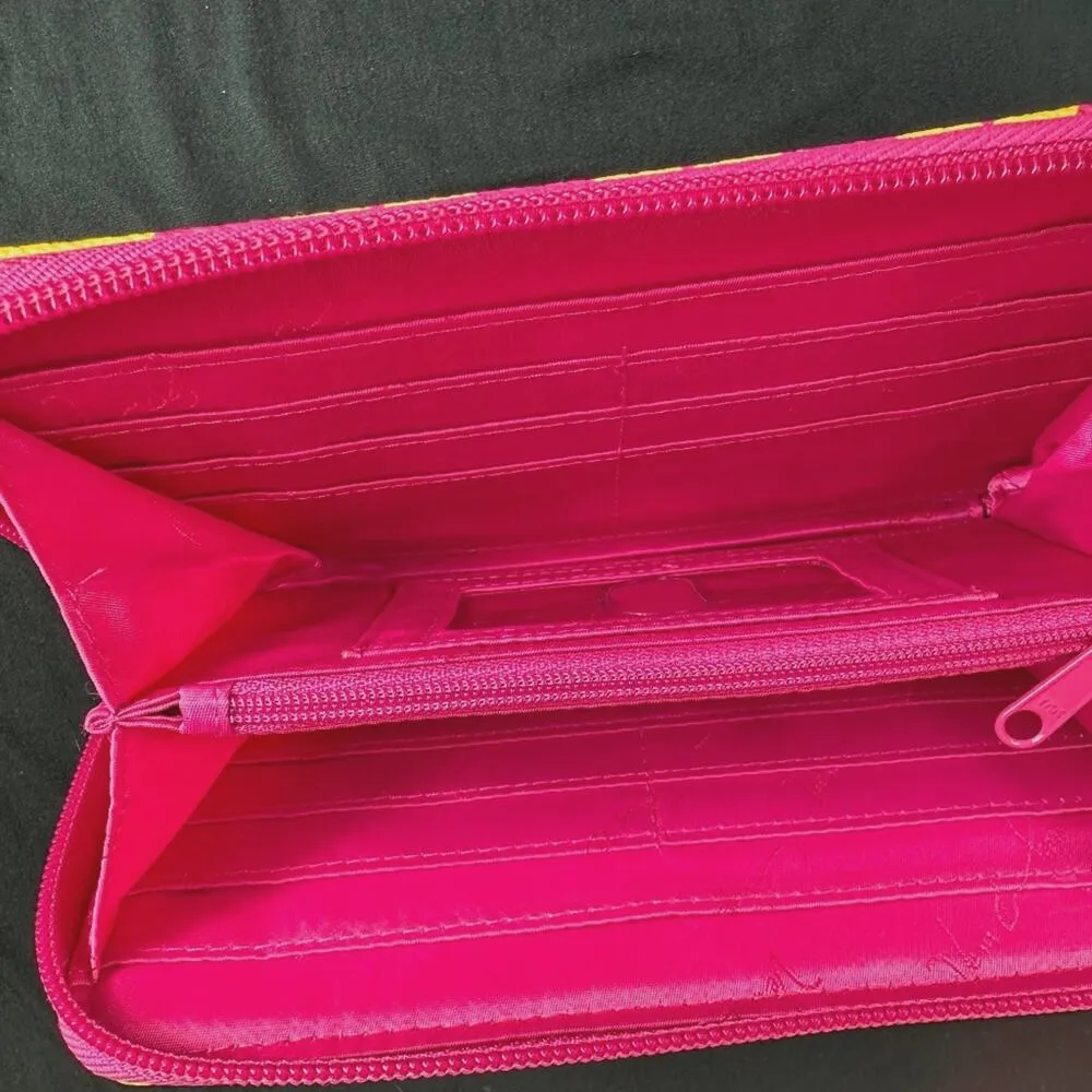 Vera Bradley Accordion Wallet Ziggy Zags - Pink and Orange - Image 6