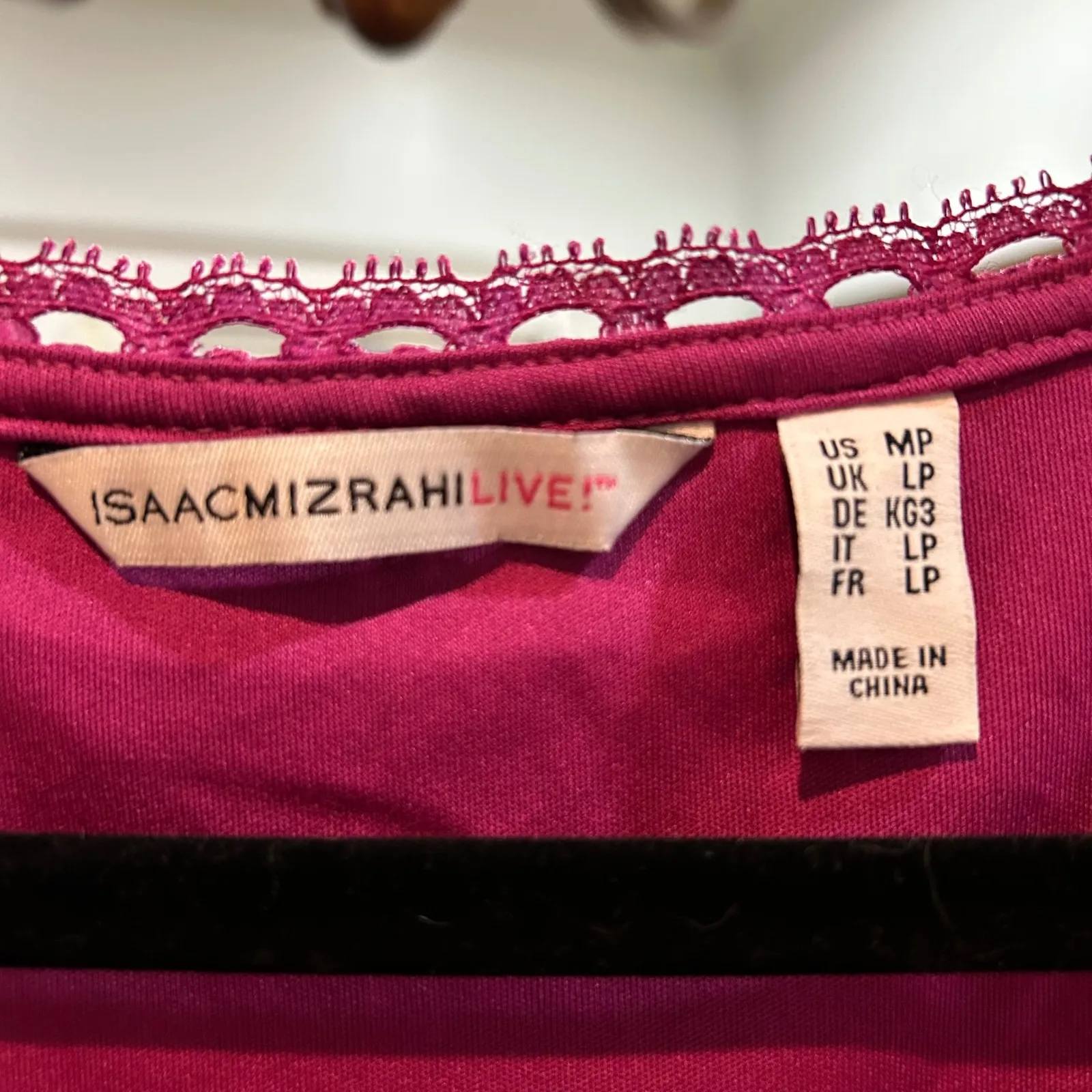 Isaac Mizrahi Live! Sleeveless Dress Pink Lace Trim Party Cocktail‎ MP - Image 4