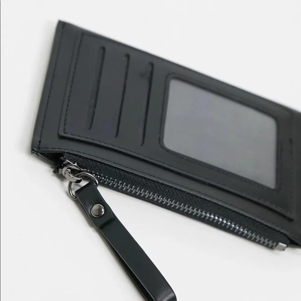 Claudia Canova zip top card holder‎ in black - Image 3