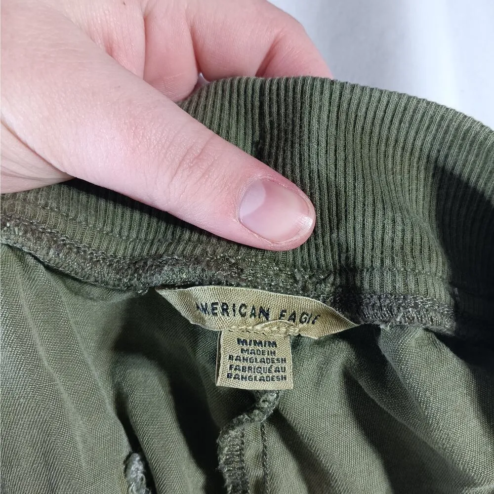 American Eagle Cargo Joggers Medium Olive Green - Image 14