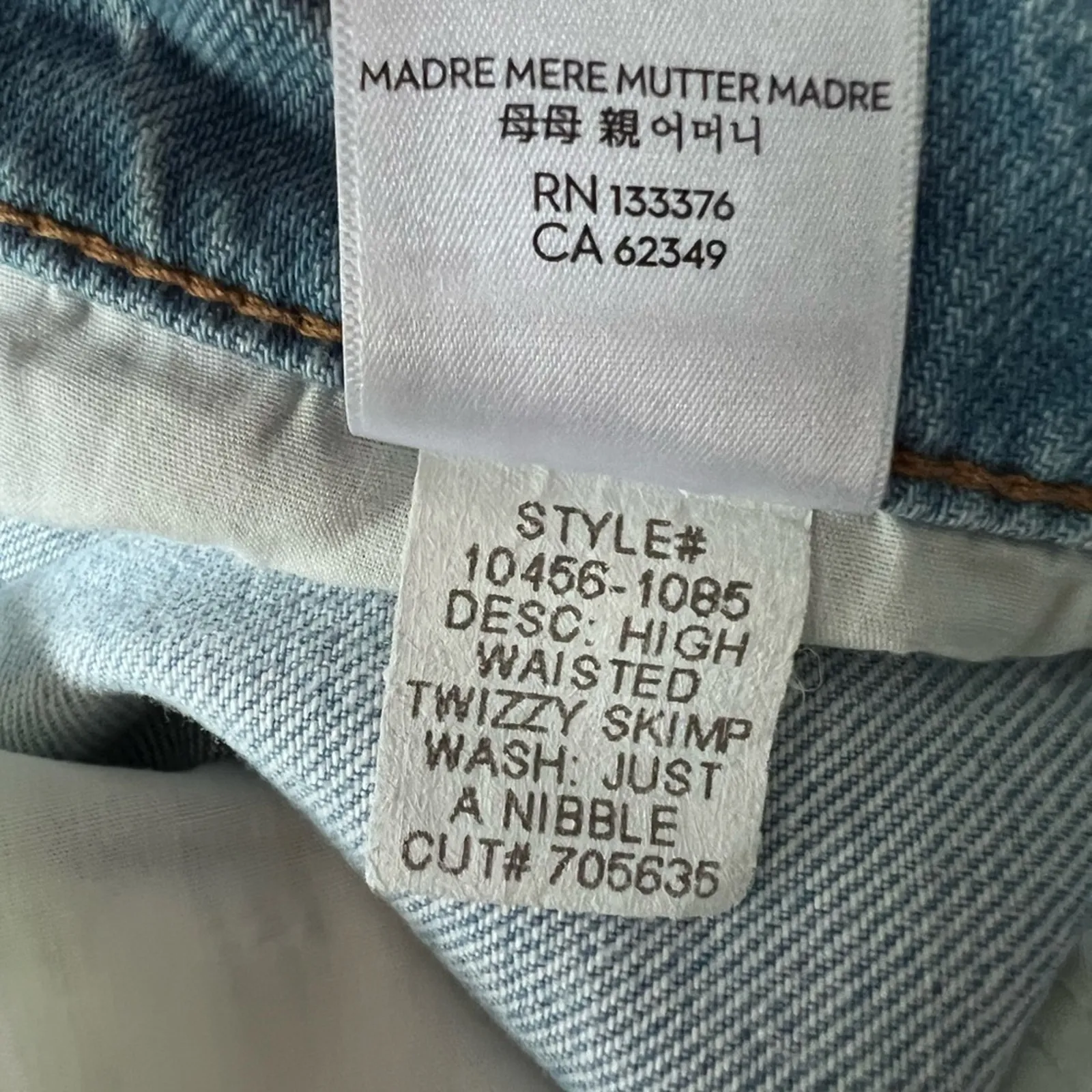 MOTHER SNACKS! Straight leg jeans New High rise light wash 90s Jean NWT 29 Blue - Image 11