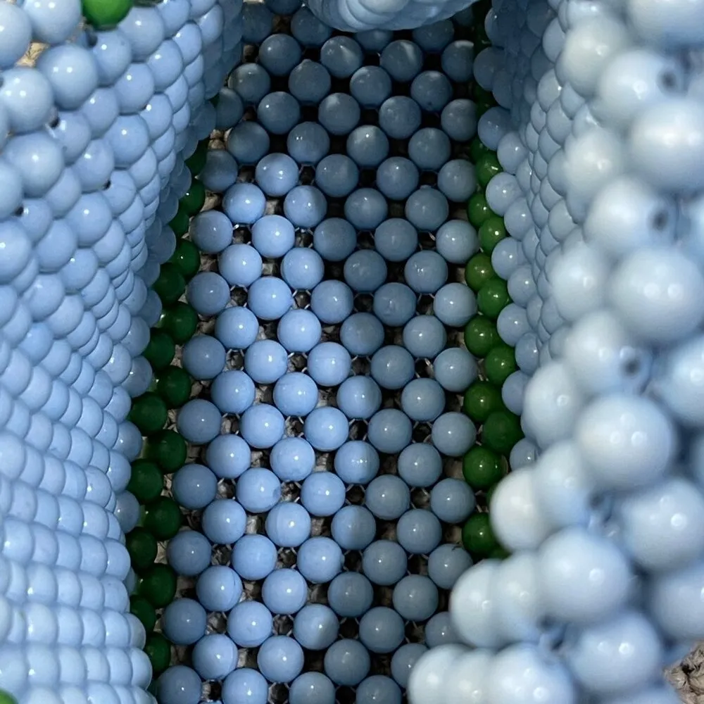 Kate Spade x Target Colorblock Beaded Crossbody Bag Blue Green New Purse - Image 4