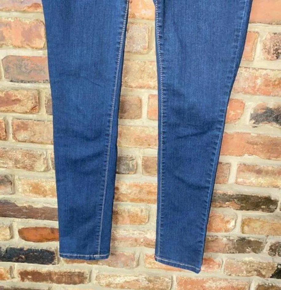 Faded Glory Dark Wash Blue Denim Skinny Jegging Jeans Women's Size 6P Petite - Image 5