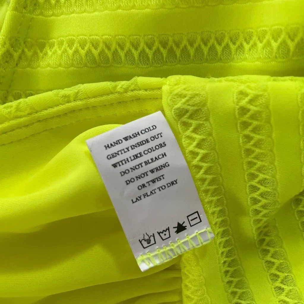 NWT Camila Coelho Sintia Bikini Neon Yellow $166 XS - Image 12