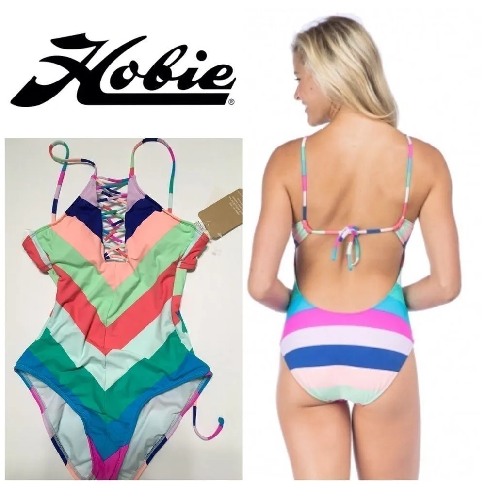 HOBIE Island Vibes high neck swimsuit. NWT - Image 2