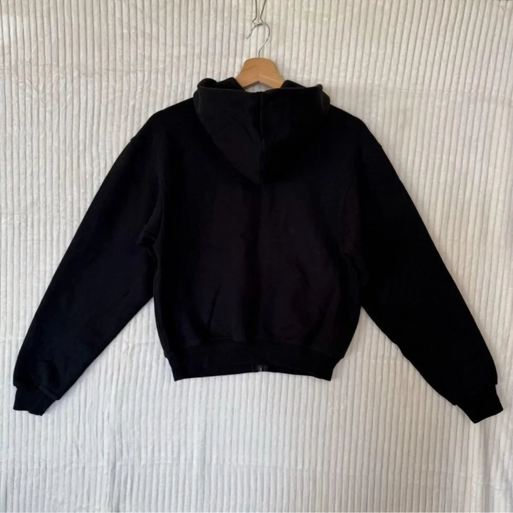 SKIMS Cotton Fleece Classic Zip Up Hoodie | Size 2X NWT - Image 2