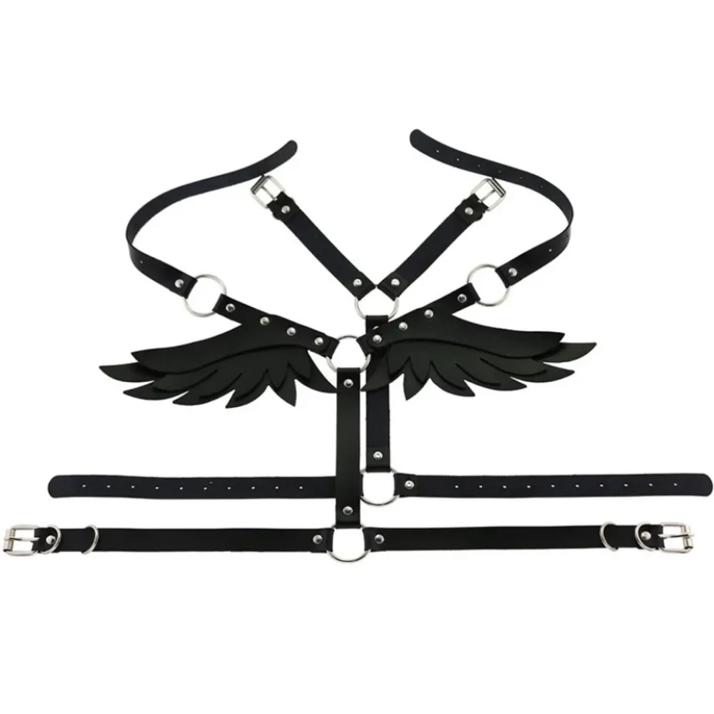 Black Harness O Ring Wings New - Image 16