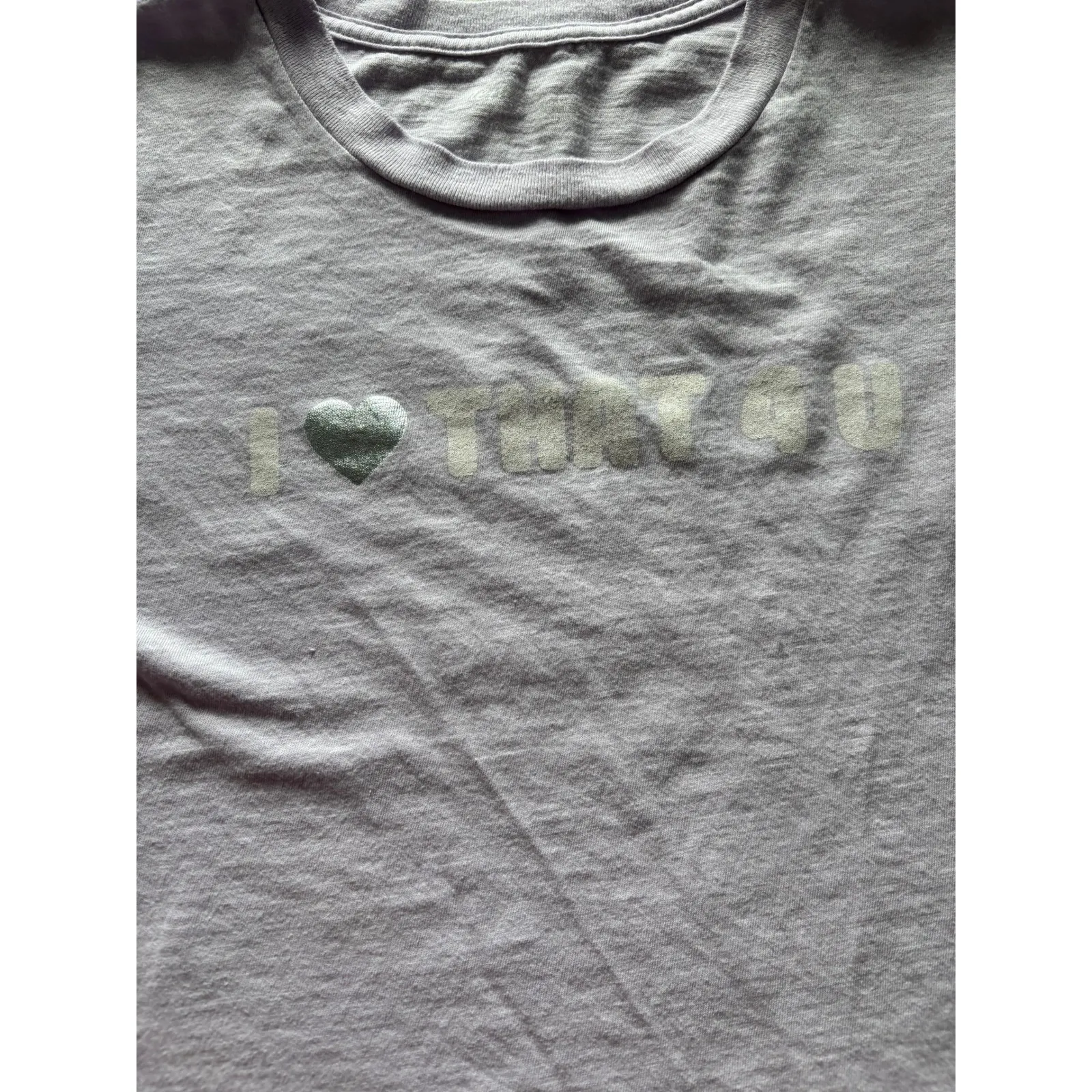 Aerie Shirt Womens Small Purple Baby Tee I Love That For‎ You Y2K Preppy - Image 5