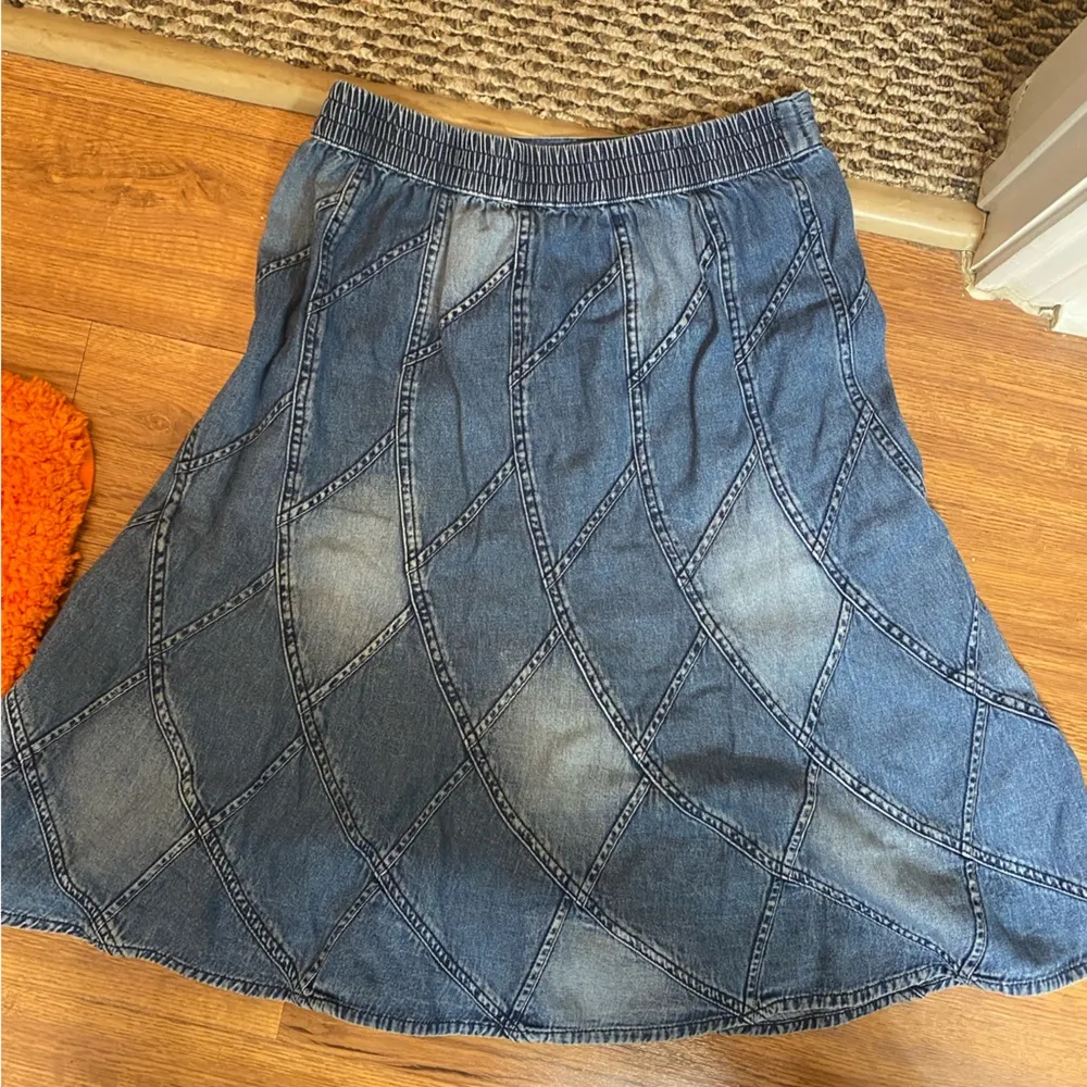 Jean Patterned MIDI Skirt - Image 5