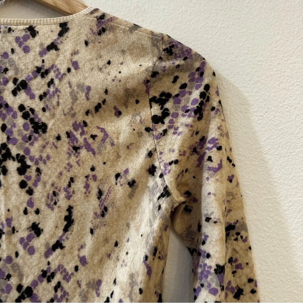 Tory Burch Women's V-Neck Speckled Lightweight Sweater Top Size XS - Image 7