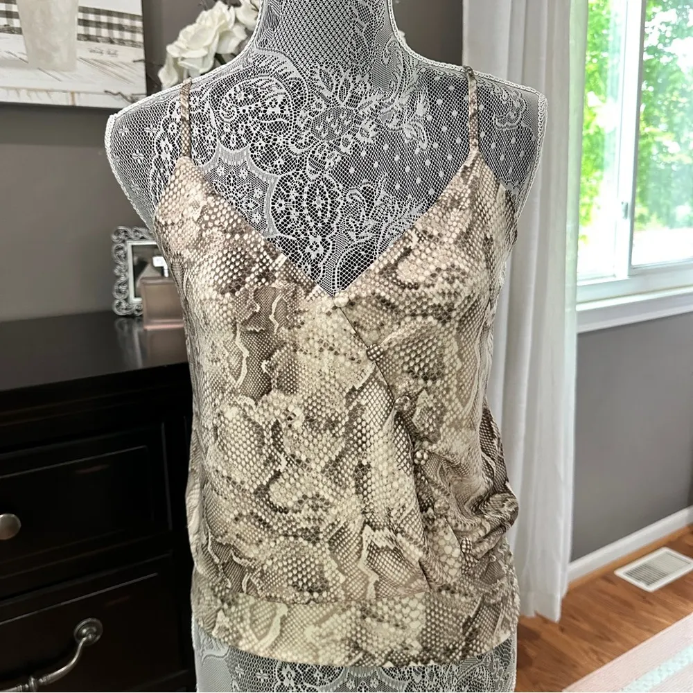 White House Black Market XS Snake Print Camisole - Image 2