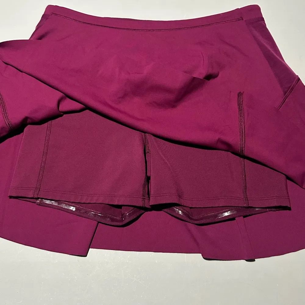 Match Point Skort Skirt 15.5" in Supersonic Purple Zip Pockets Sz S - Image 4