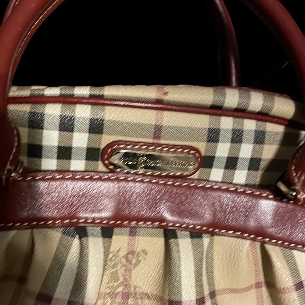 Polo Santa Roberta Beige/Tan Plaid Trademark Design Tote Purse. NWT Tan - Image 2