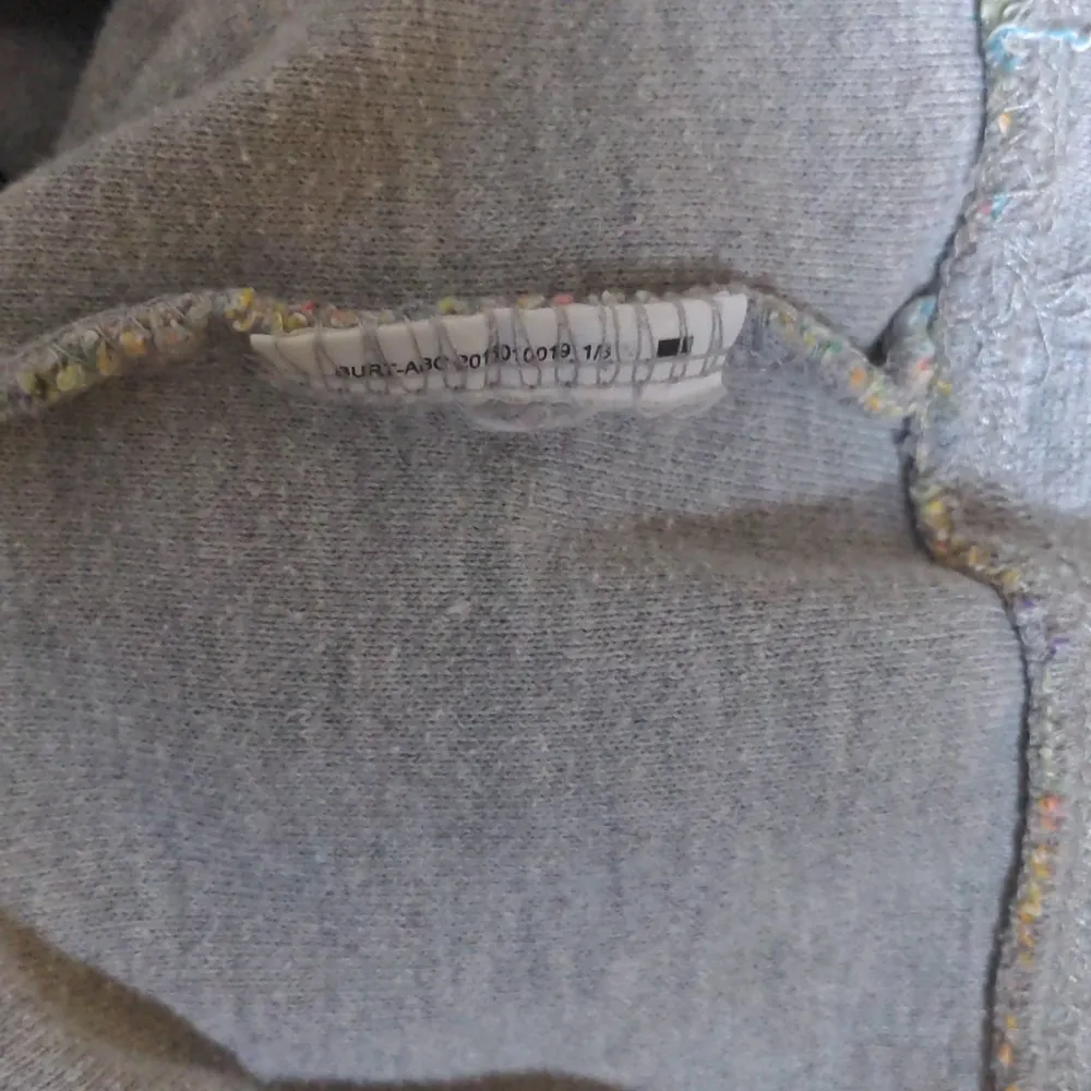 Burton Womens Hoodie Sweatshirt Blue Multicolor Rainbow Long Sleeve Drawstring M - Image 10