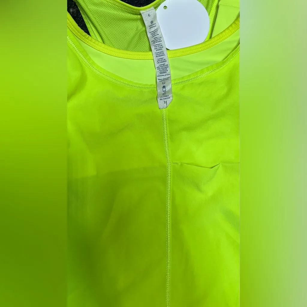 Lululemon Athletica Green Fitted Sleeveless Tank Top - Image 3
