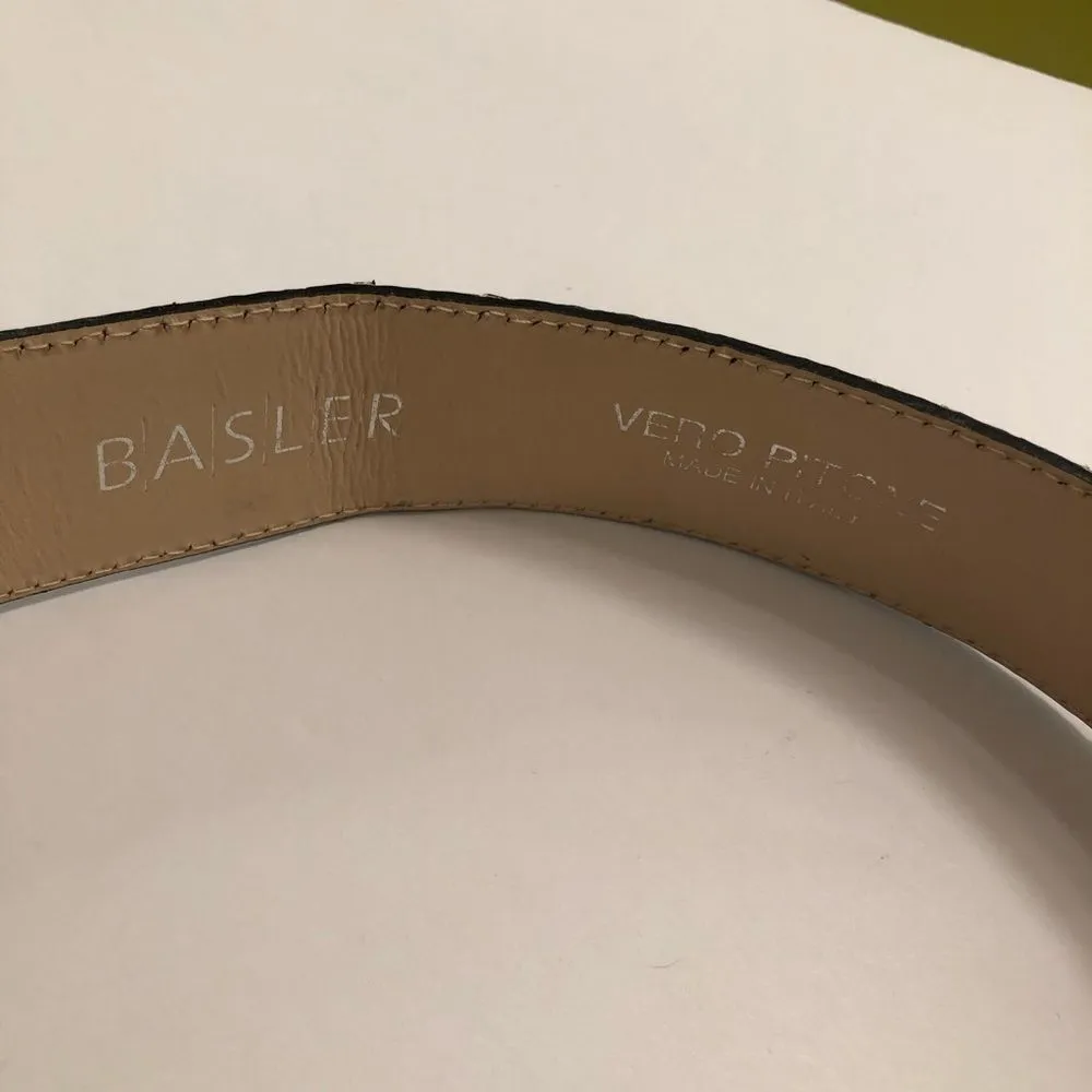 Basler Vero Pitone genuine snakeskin belt. Size 36 - Image 5