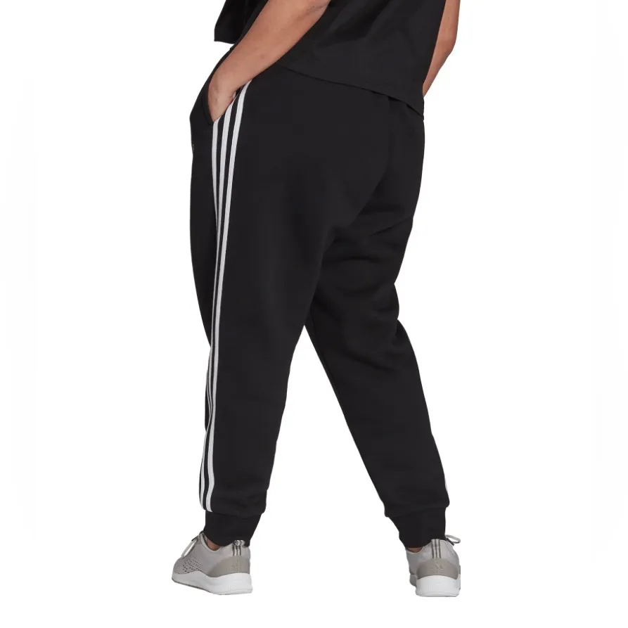 Adidas Essentials 3-Stripes Fleece Jogger Pants in Black, NEW, Size 4X - Image 3