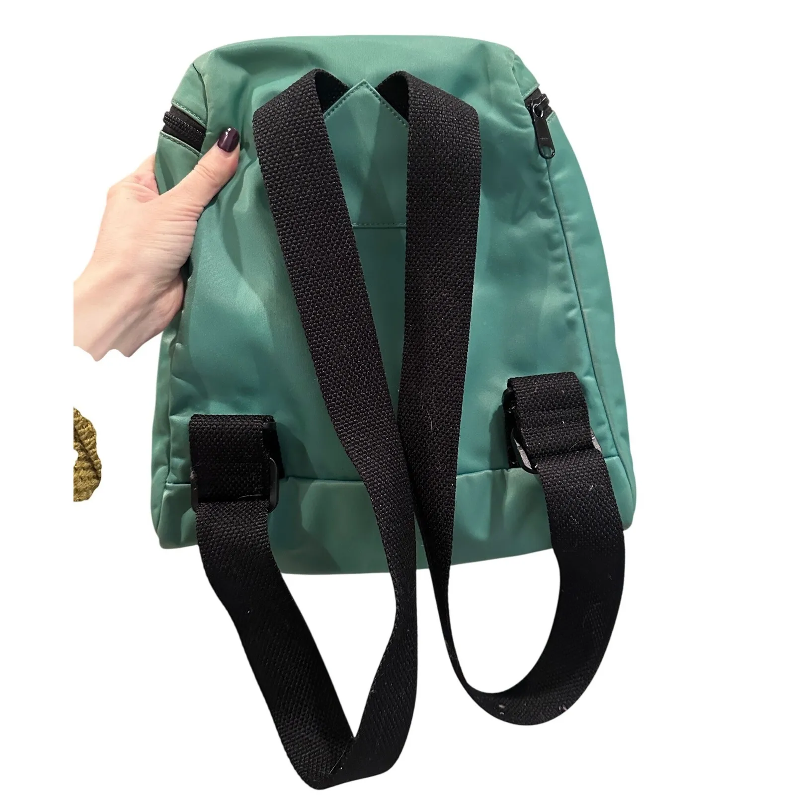 Kate Spade  Grass Green Small Nylon Backpack Purse - Image 2