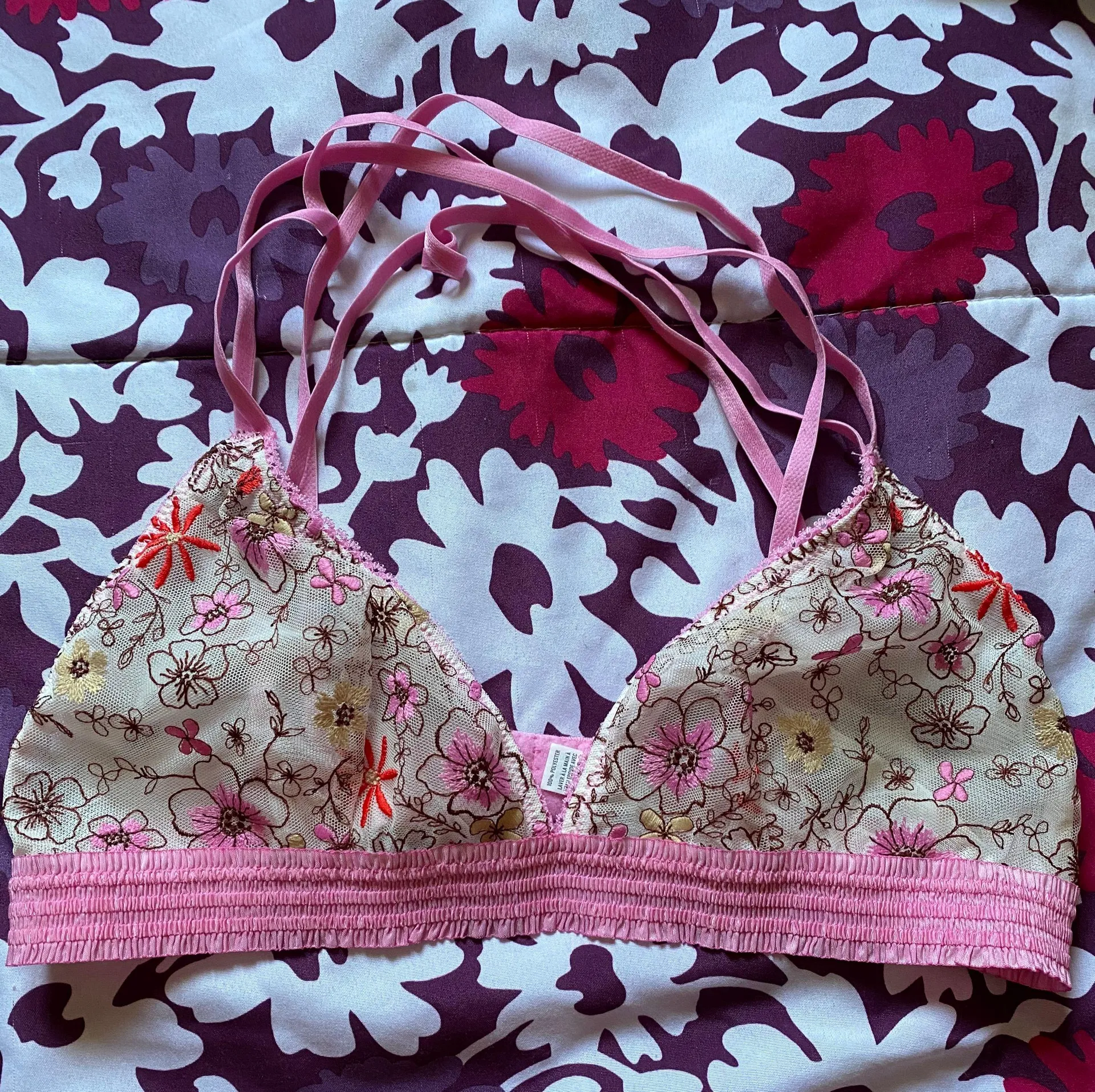 Aerie Triangle Bralette Sz L - Image 3