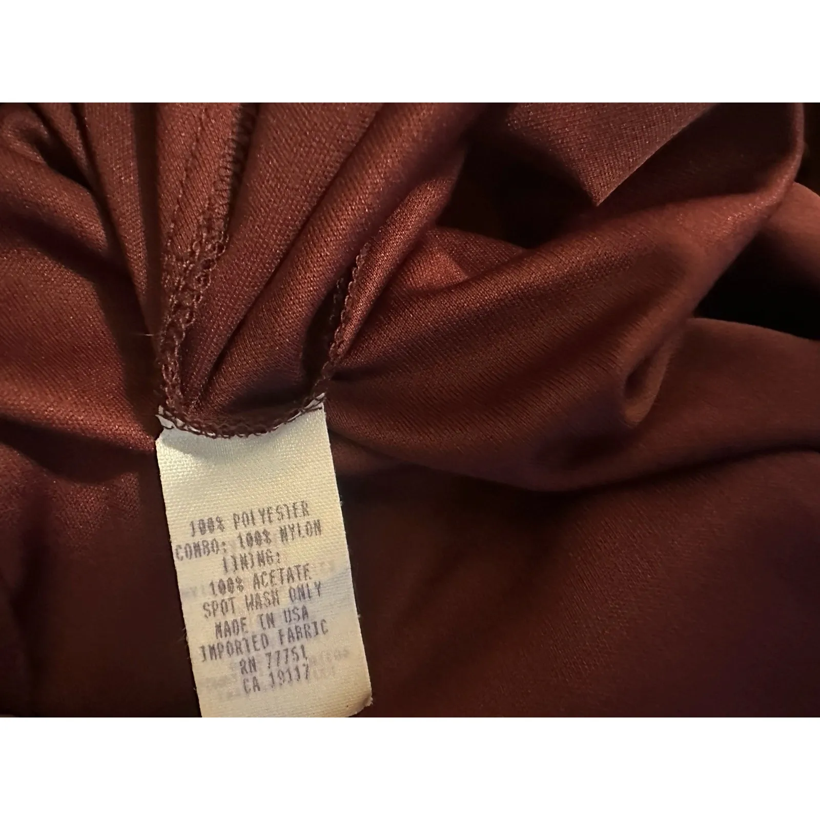 Betsey Johnson Evening Maroon Glitter Midi Dress, Sz: 8 (b24) - Image 3