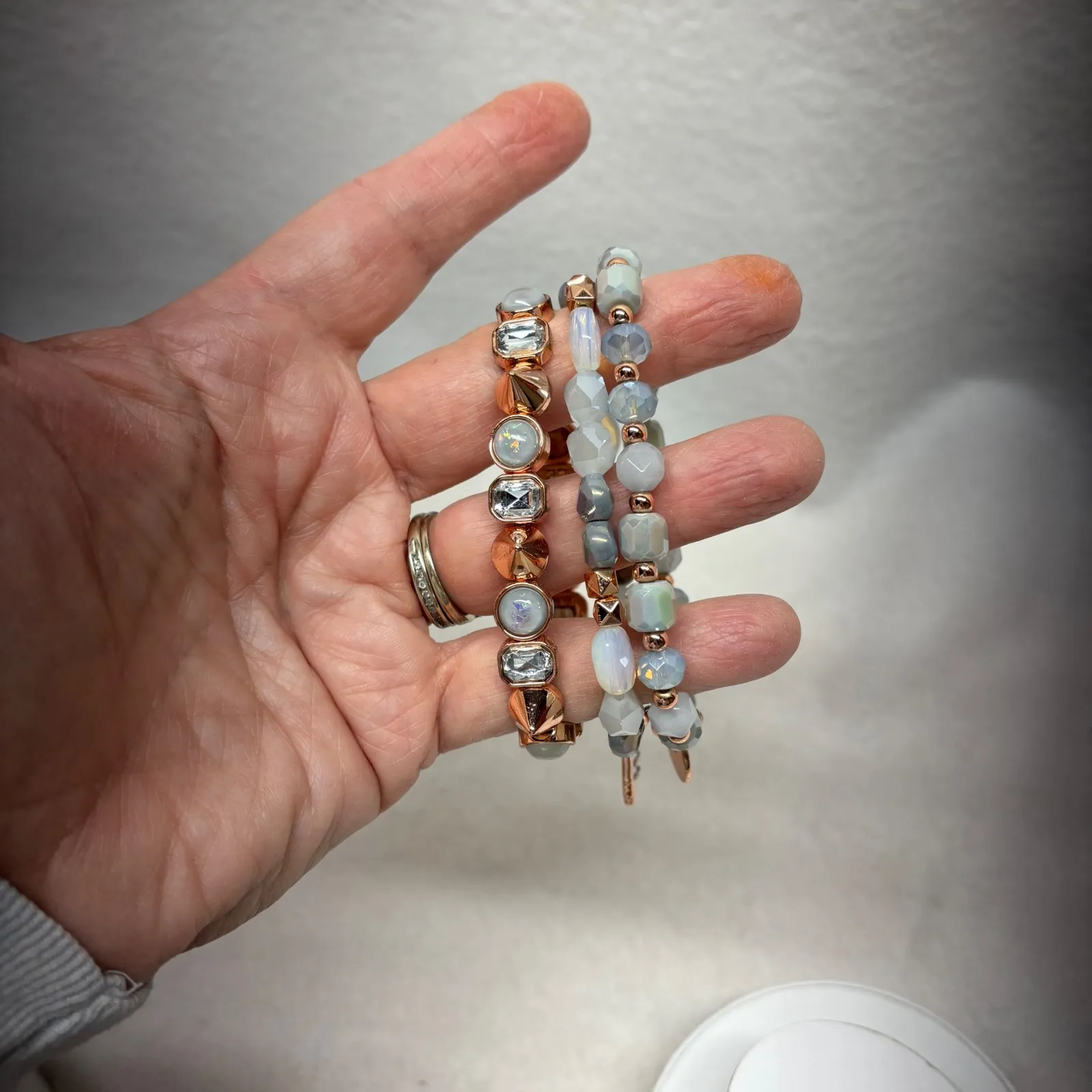 Bomb Party Christmas Cookie Magic Stack Rose Gold Plated Perfect for Holidays Gray - Image 6