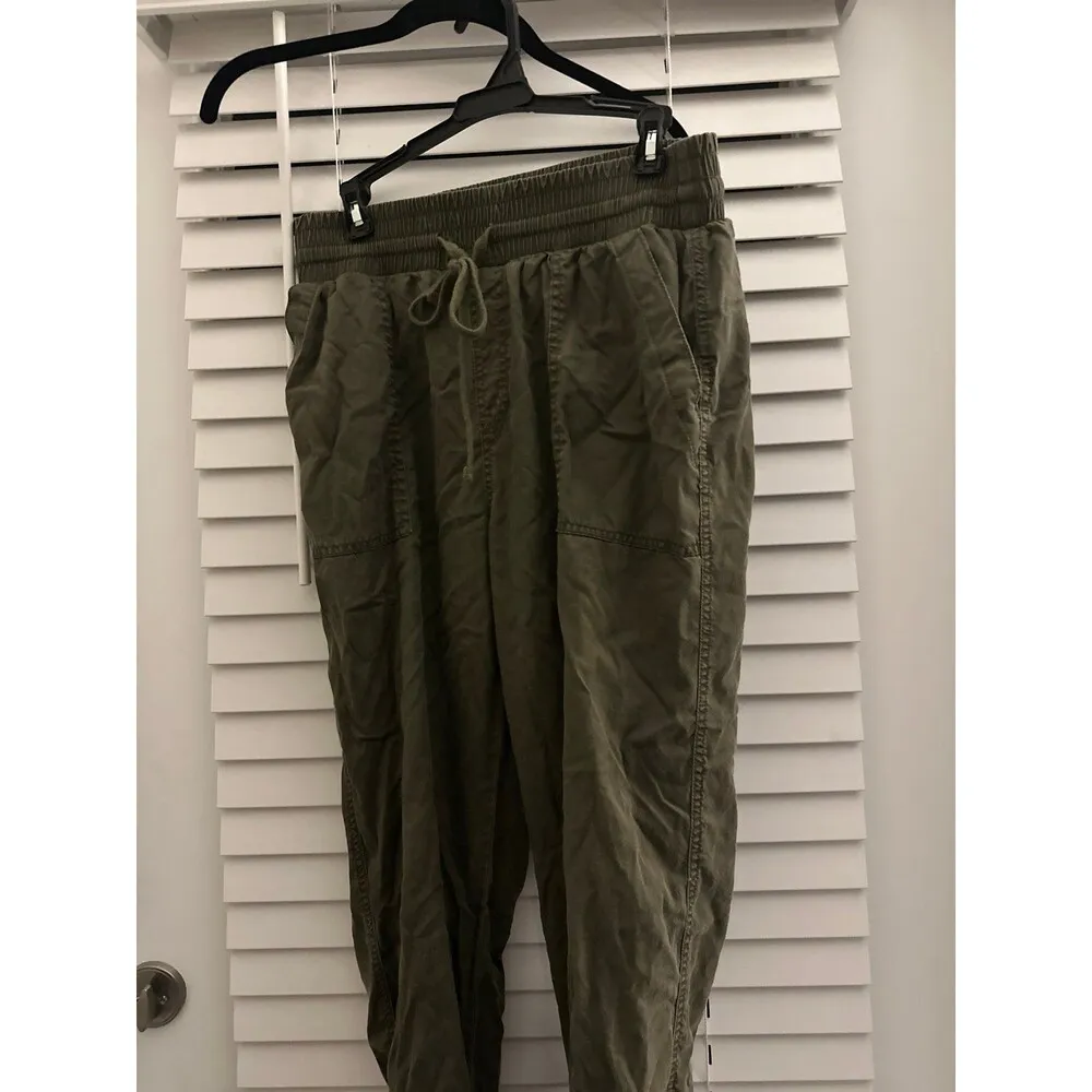 A New Day  army green joggers - Image 2