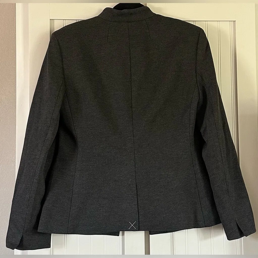 J.Crew  Going-Out Blazer Stretch Twill Dark Gray Size 10 - Image 3