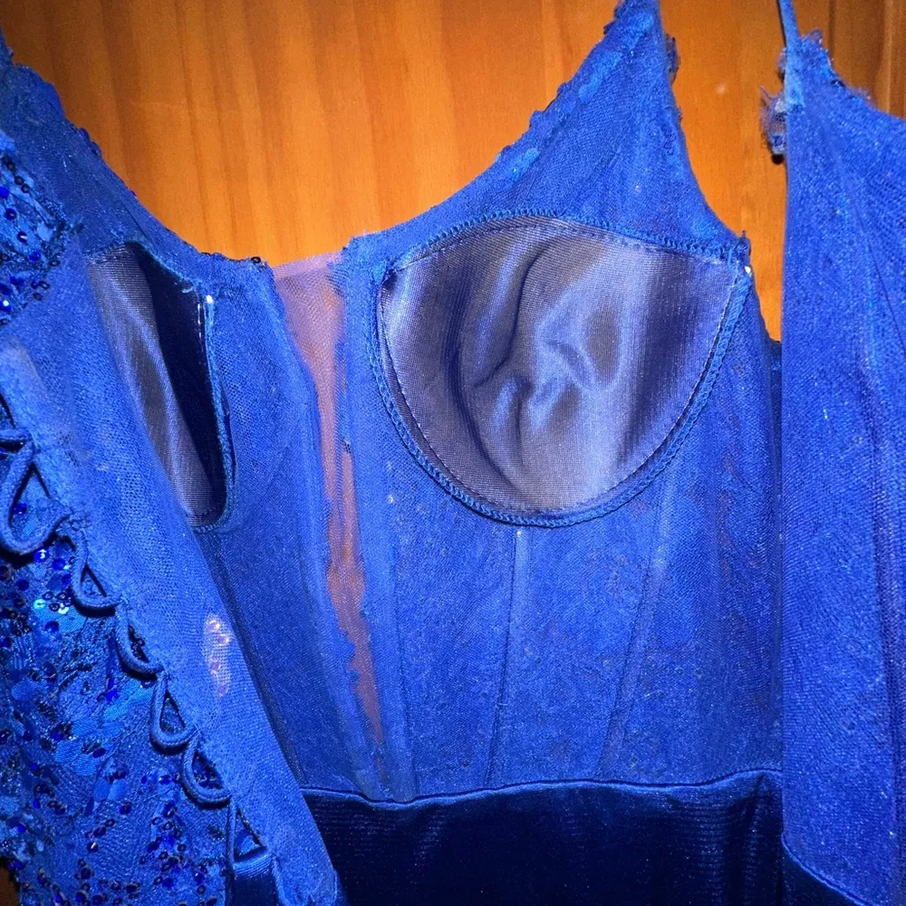 EUC Pixie Prom Dress; Royal Blue Size 8 MSRP $550 - Image 8