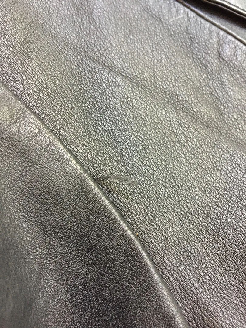 Vintage Peruvian Leather Jacket Black Size 6 - Image 2