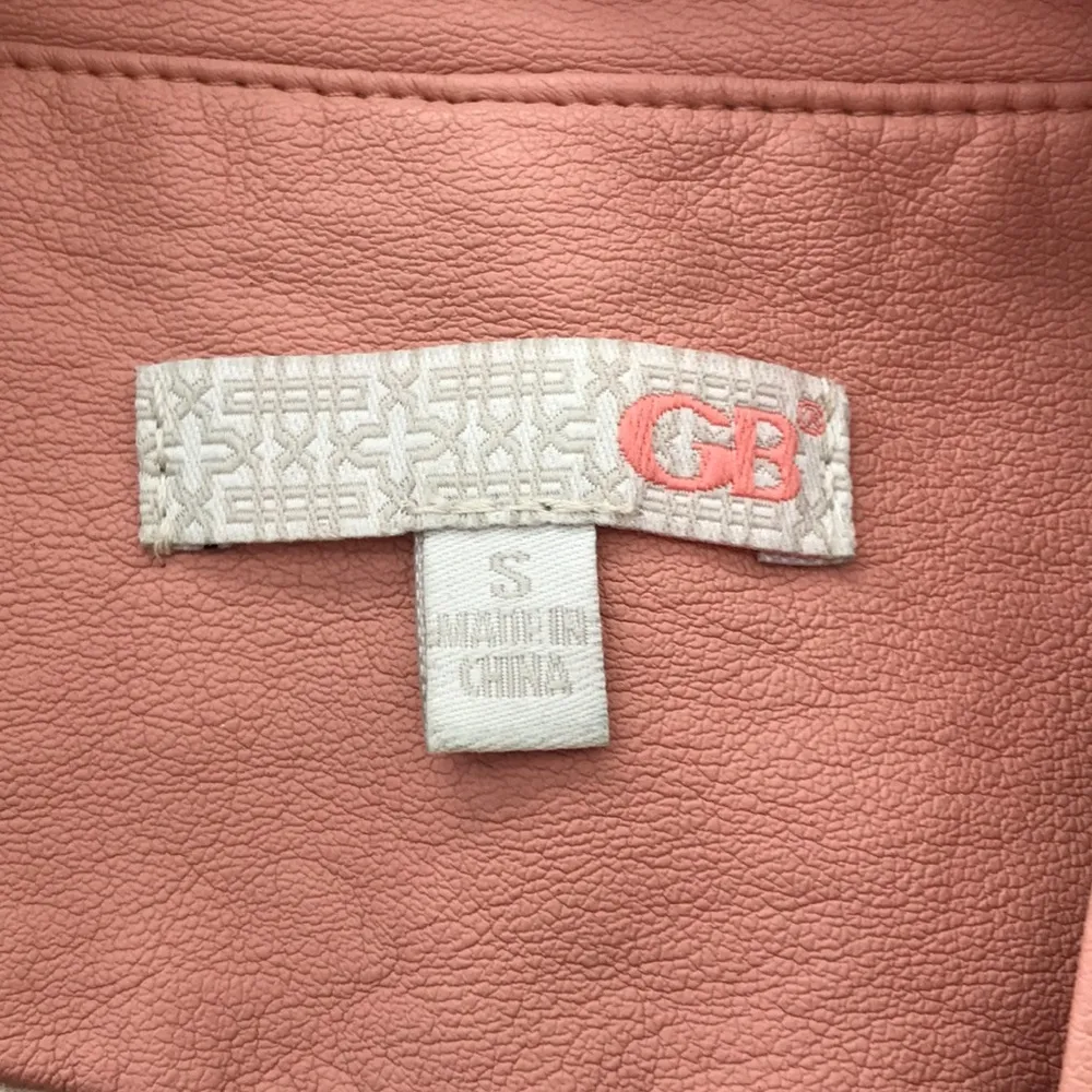 Gianni Bini Blush Faux Leather Jacket.  Size Small. EUC - Image 3