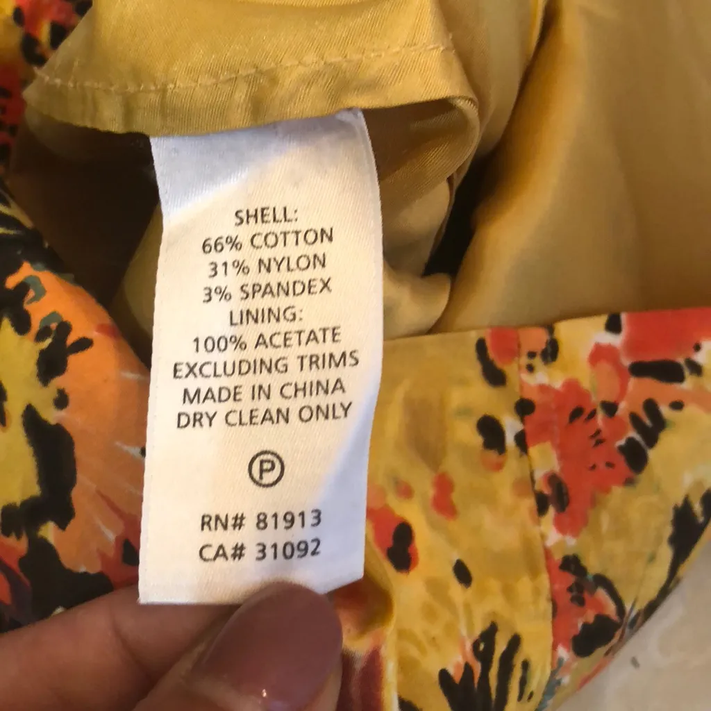 Tracy Reese colorful‎ print high waisted midi knee lengthskirt women's size XS - Image 4