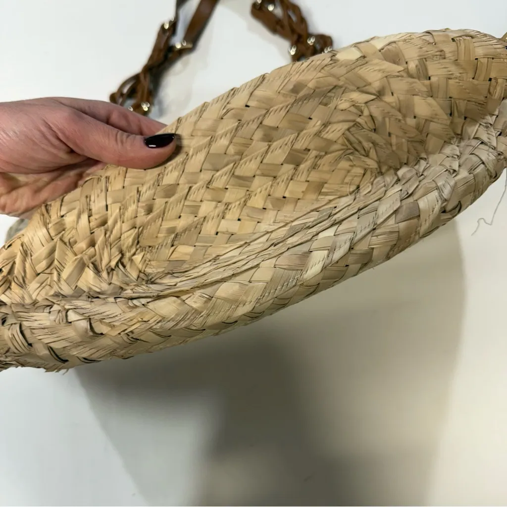 Maje Raffia basket tote basket straw Bag - Image 3