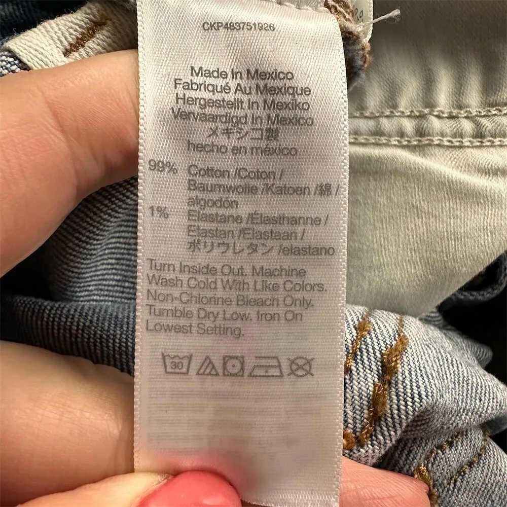 NWT Madewell Petite Curvy '90s Straight Crop Jean Size 25P Hazeldell Wash - Image 10