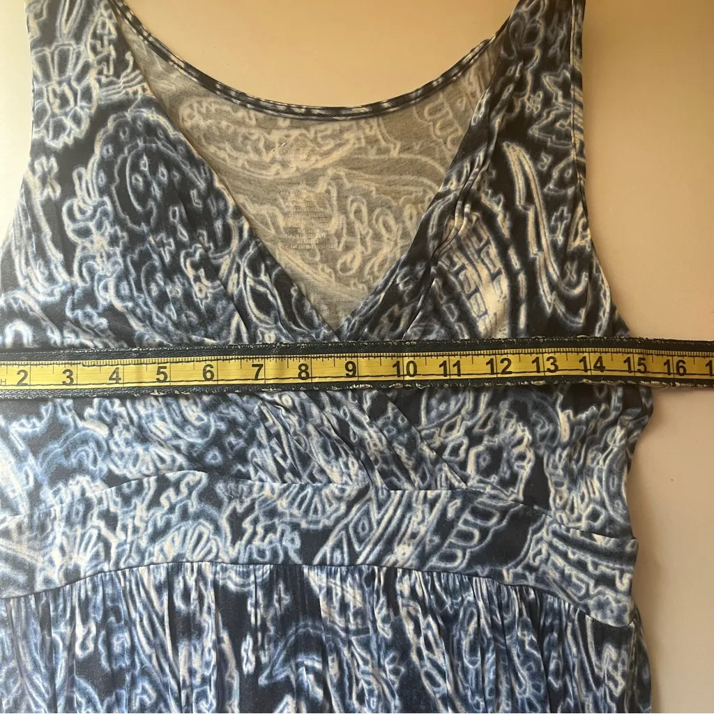 St. John's Bay Blue Patterned Maxi Dress - Image 7