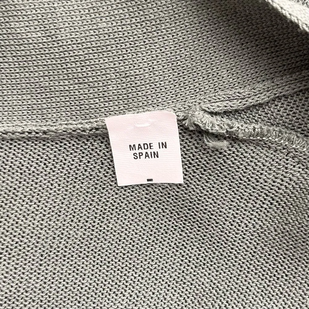 Sita Murt Long Cardigan in sage Green Lightweight 100% Cotton, Size EU 40 / US 8 - Image 11