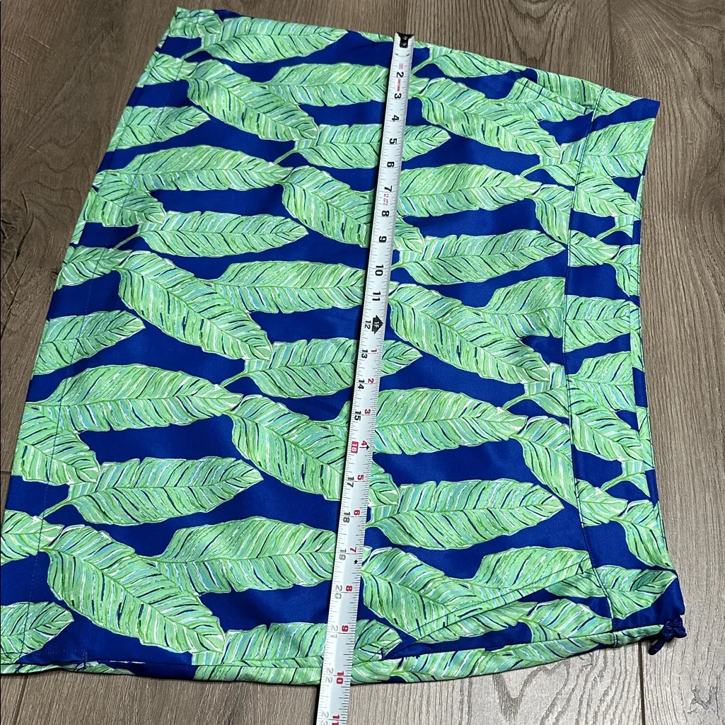 Vineyard Vines Golf Skort‎ Palm Leaf Royal Ocean Multicolor Skirt Blue Green 14 - Image 9